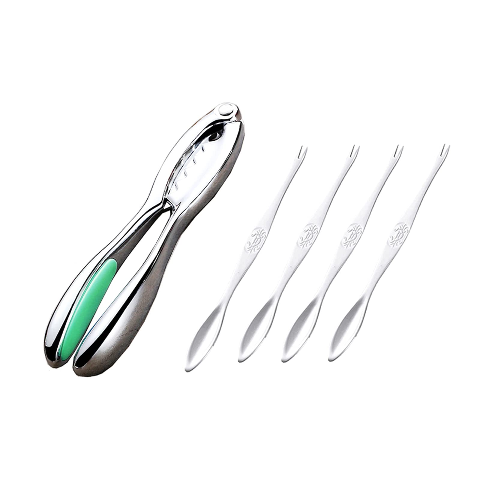 Utensili per Frutti di Mare Set di Cracker e Strumenti per granchi Set di Strumenti per Frutti di Mare da 5 Pezzi Include 1 Biscotto di Frutti di Mare e 4 forchette per Frutti di Mare Strumento per