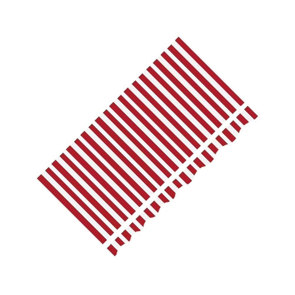Wysuwany pokrowiec na schronienie przeciwsłoneczne, z tkaniny w paski, 3 x 2,4 m, zamienny baldachim na patio, 2 m, 4,9 m, regulowana tkanina (czerwony) - idealne rozwiązanie dla osłony
