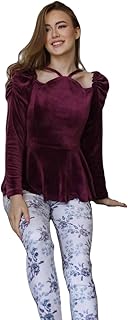 طقم بيجاما قطيفه حريمى، مقاس موحد، نبيتى، للنساء