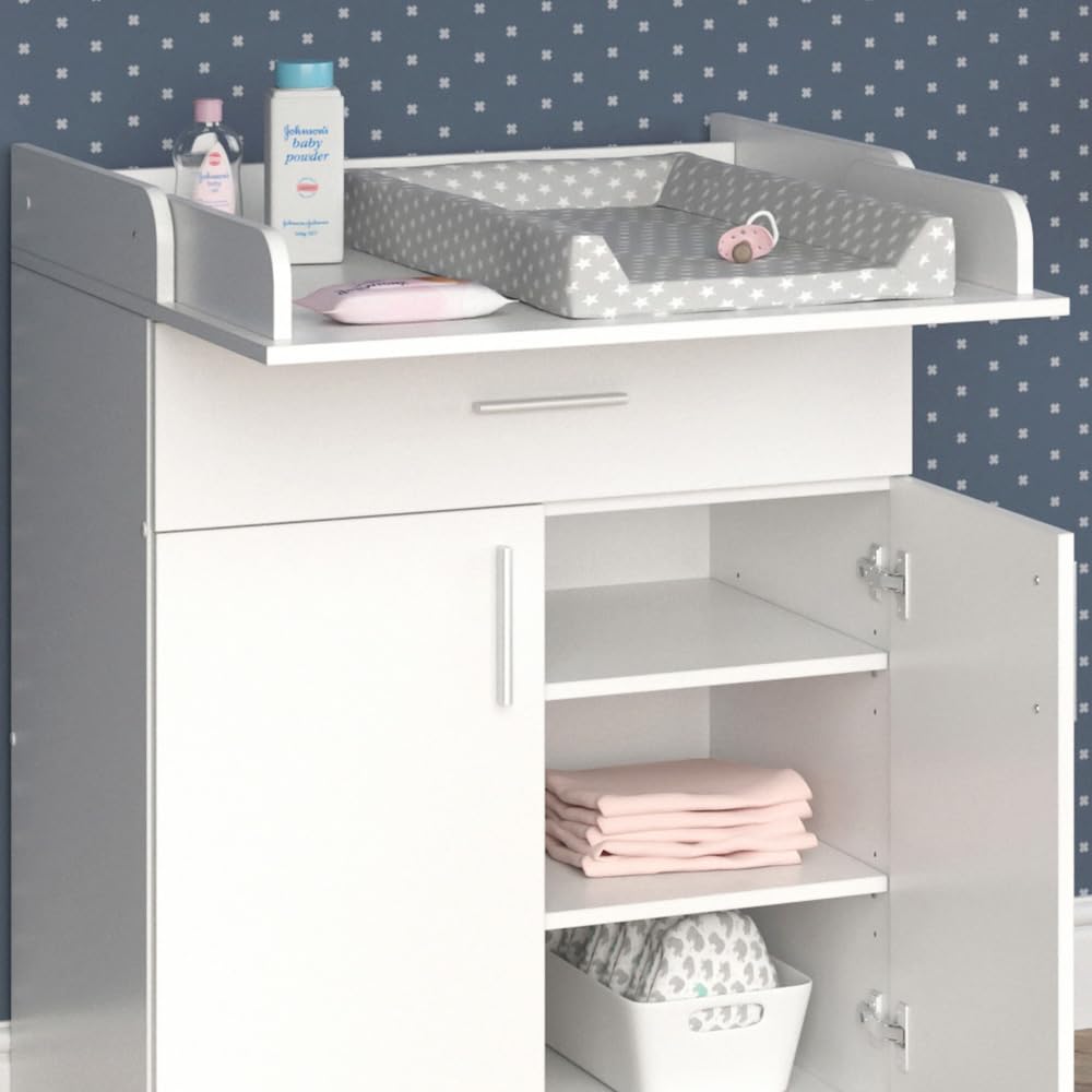 Vicco Mueble cambiador bebé "Lena", Blanco, 75 x 100 cm