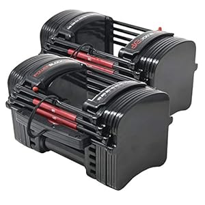 PowerBlock EXP Adjustable Dumbbells, Sold in Pairs, Stage 1, 5-50 lb. Dumbbells, Durable Steel Build, Innovative Workout…