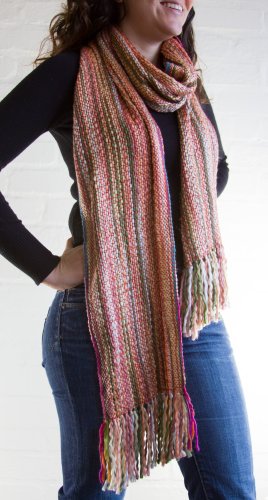 Tumia Lac EC5121-PK Striped Thick, Extra Long Luxurious Scarf thumb #2