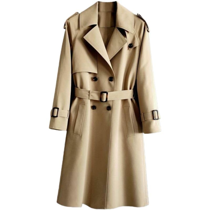 Trench extra long et confortable double boutonnage chic - 6