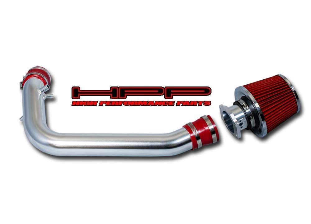 High Performance Parts Short Ram Air Intake Kit & Red Filter Combo Compatible for Nissan 95-98 240SX S14 2.4L