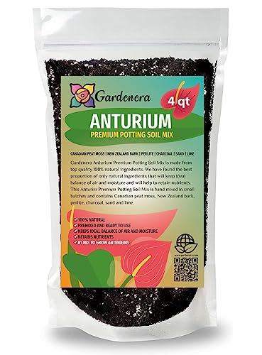 Premium Organic Anthurium Mix by Gardenera - Elevate Your Plant Care Routine - 4 QUARTS