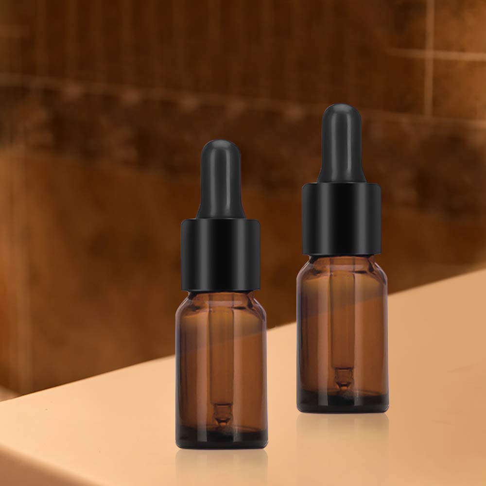 12 Boccette Vetro Ambra 10ml Con Contagocce - Per Oli Essenziali, Aromaterapia, Fai Da Te | Riutilizzabili - Foto 4