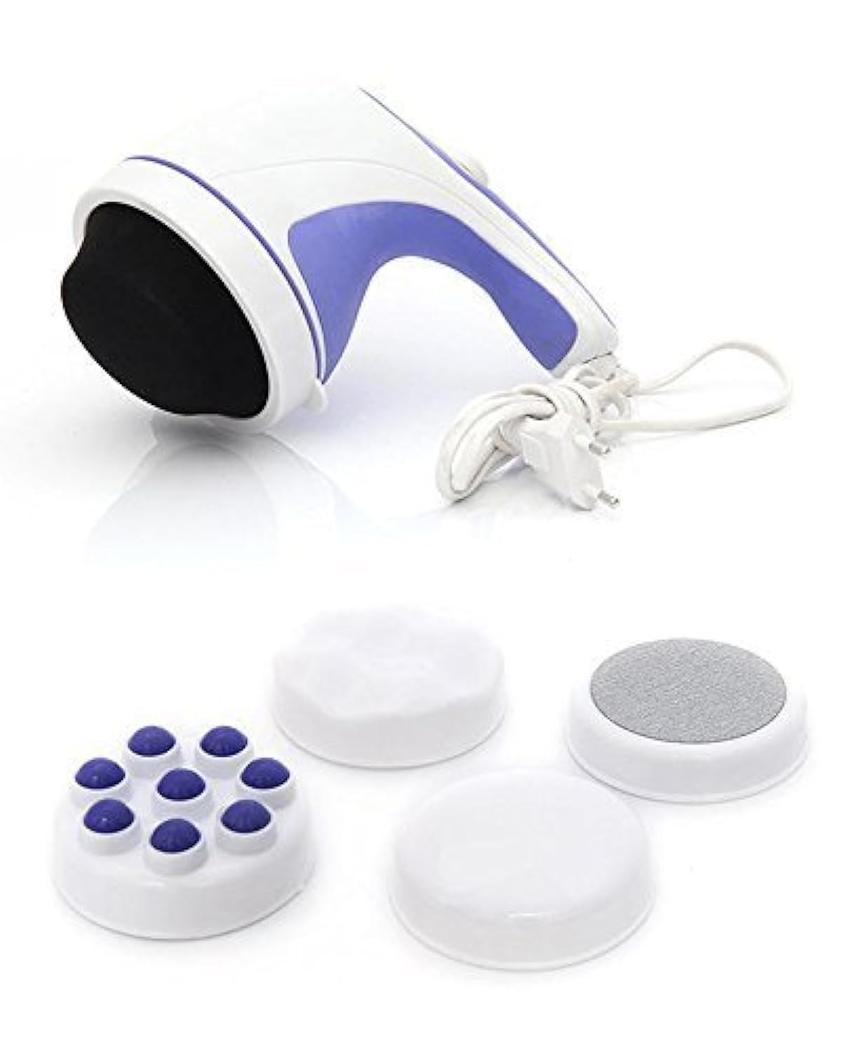 Siddhi CollectionRelax Spin Tone Body Massager Full Body Muscles Relief Fat Burning Off White