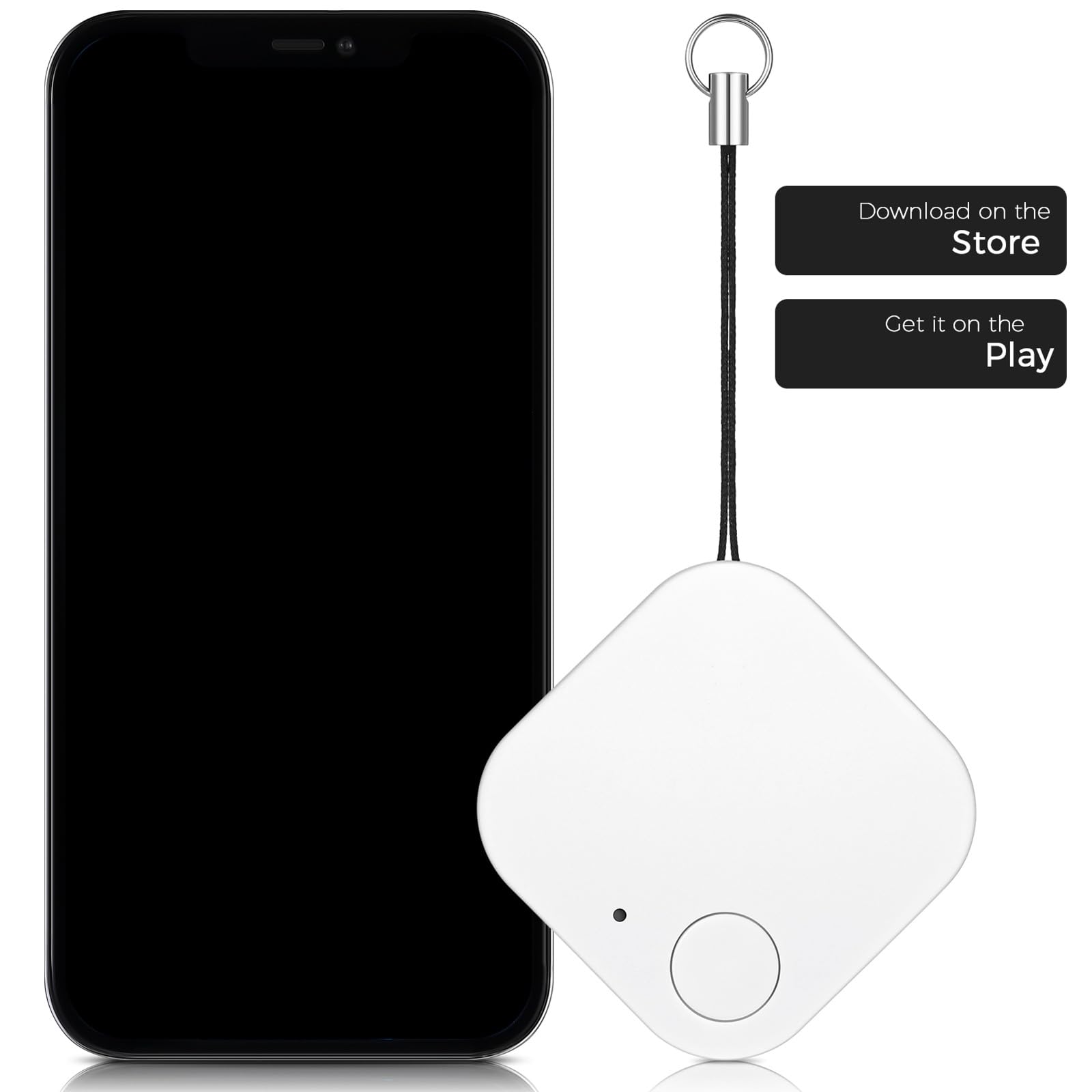 Key Finders, Smart Bluetooth Tracker Item Locator Anti-Lost Pet Tracker for Cats Dogs Bluetooth Phone Tracker Tag with Alarm Reminder for Key, Wallet, Remote, Luggage