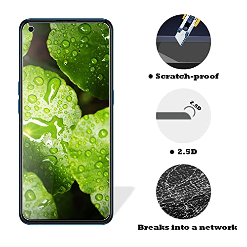 ROVLAK Screen Protector for OPPO Find X3 Lite Tempered Glass Screen Protector 2-Pack HD 2.5D 9H Protective Film Protection Anti-Fingerprint Bubble-Free Glass Protector for OPPO Find X3 Lite - Image 3