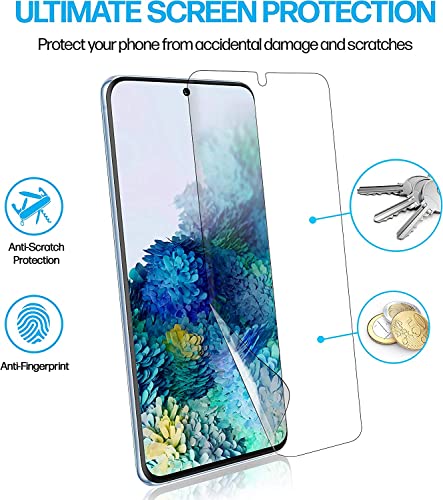 Image of STP FEEL (2 Pack Unbreakable Membrane Screen Protector Guard For Samsung Galaxy S20 Plus (6.7 Inch) | Membrane Ultra Smooth Touch with Finger Print Support - HD /3 Months Warranty