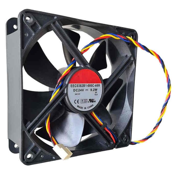 EEC0382B1-000C-A99 120X120X38MM 24V 0.383A 9.2W 4線冷却ファン