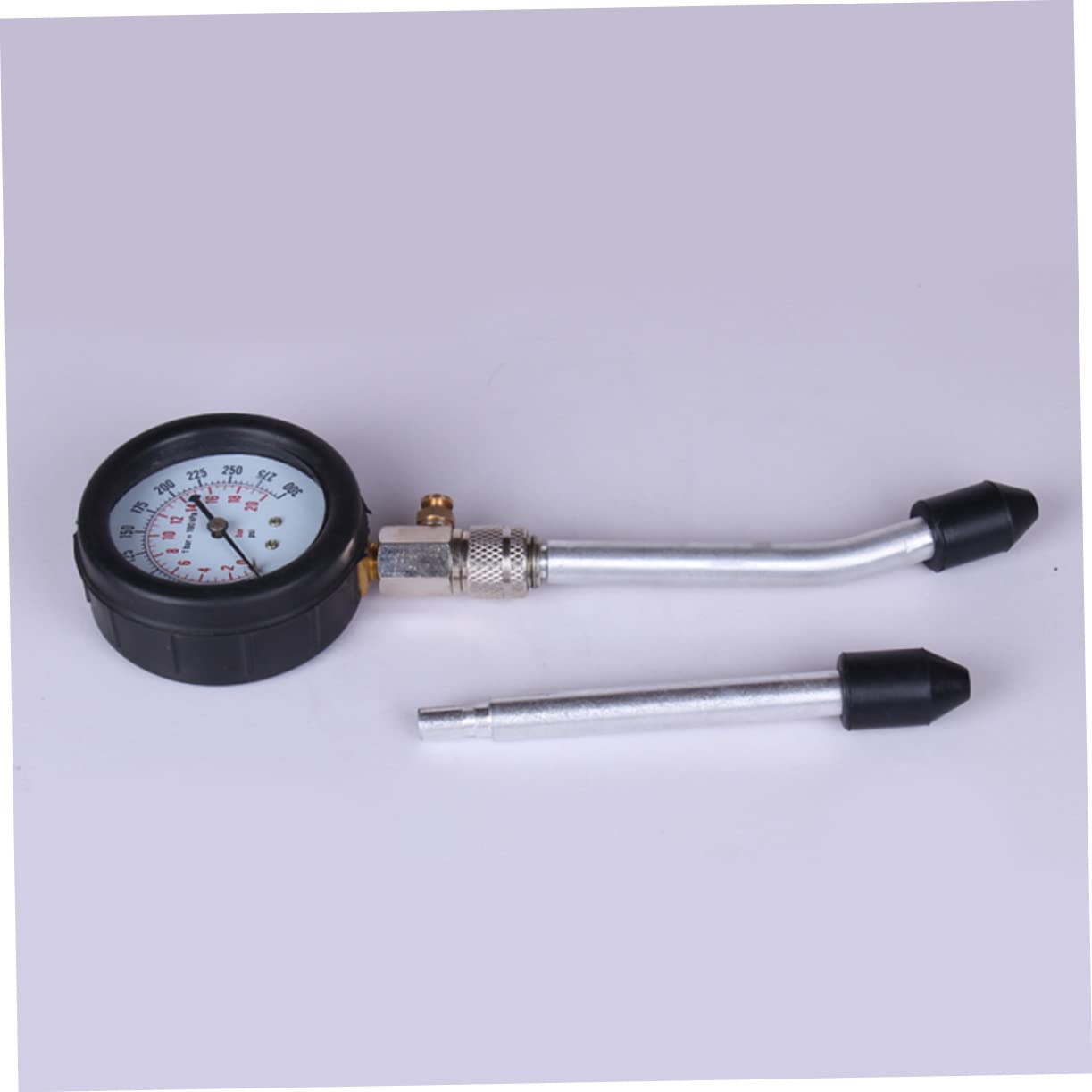Compression Tester Multifunzione per Auto e Moto, Set 1 Pezzo | Metallo, Attacco Rapido, Valigetta Sagomata Cono in Gomma, Diagnostica in Garage per Motori a Benzina