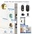 Veise RZ06C Smart Locks for Front Door, 2 Knob Handle Set, Keyless Entry Deadbolt, App Control, Electronic Touchscreen Digital Keypad, Auto Lock, Easy Installation, IP54 Waterproof, Matte Black