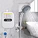 HTYQ 3 Segundos Instantáneamente Calentador De Agua Eléctrica, Conjunto De Duchas Termostático De Uso Múltiple, Mini Calentador De Agua Caliente Sin Tanque para Cocina De Cocina 220V 3500W, Blanco