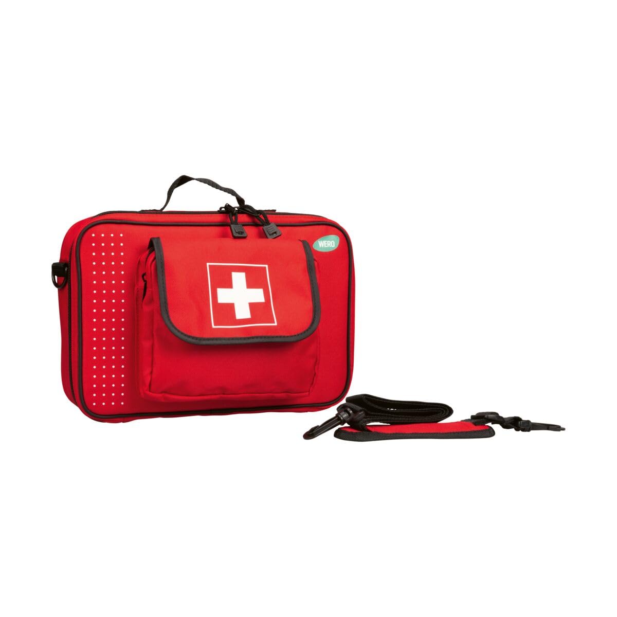 WERO Erste Hilfe Tasche mit Tragegriff und Schultergurt - Groß - leer