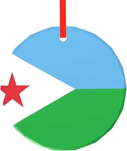 Miniatura 12 de Adorno de cristal con estampado de bandera de Colombia de 3.1 pulgadas, bola de árbol de Navidad, recuerdo navideño para decoración y fiesta de