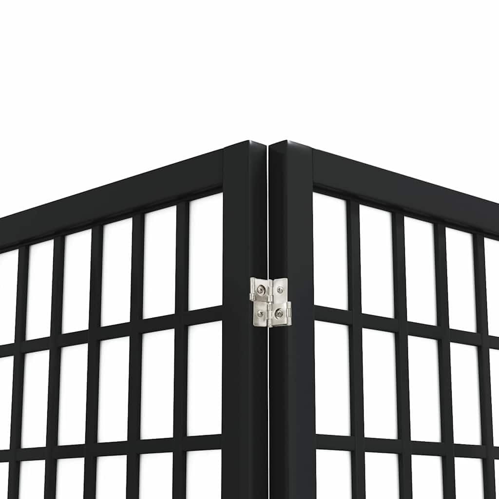vidaXL Cloison de séparation Pliable 5 Panneaux 200x170 cm Noir