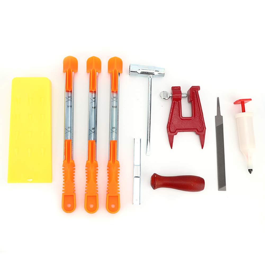 Kit de limas de Motosierra, Herramienta de Afilado para Trabajadores industriales
