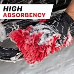 Maxshine Universal Red Chenille Microfiber Wash Pad – Professional High-Efficiency Car Wash Pad & Mitt Alternative – Scratch-Free Microfiber Cleaning Pad for Cars, Trucks, SUVs, Boats & RVs - Image 6