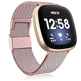 pulsera de actividad fitbit flex 2 azul Compatibilidad: la correa de metal de repuesto de acero inoxidable compatible con Fitbit Versa 4/Fitbit Versa 3/Fitbit Sense 2/Fitbit Sense (Nota: no se incluye el reloj)