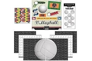 Go Big Volleyball Themed Paper and Stickers Scrapbook Kit