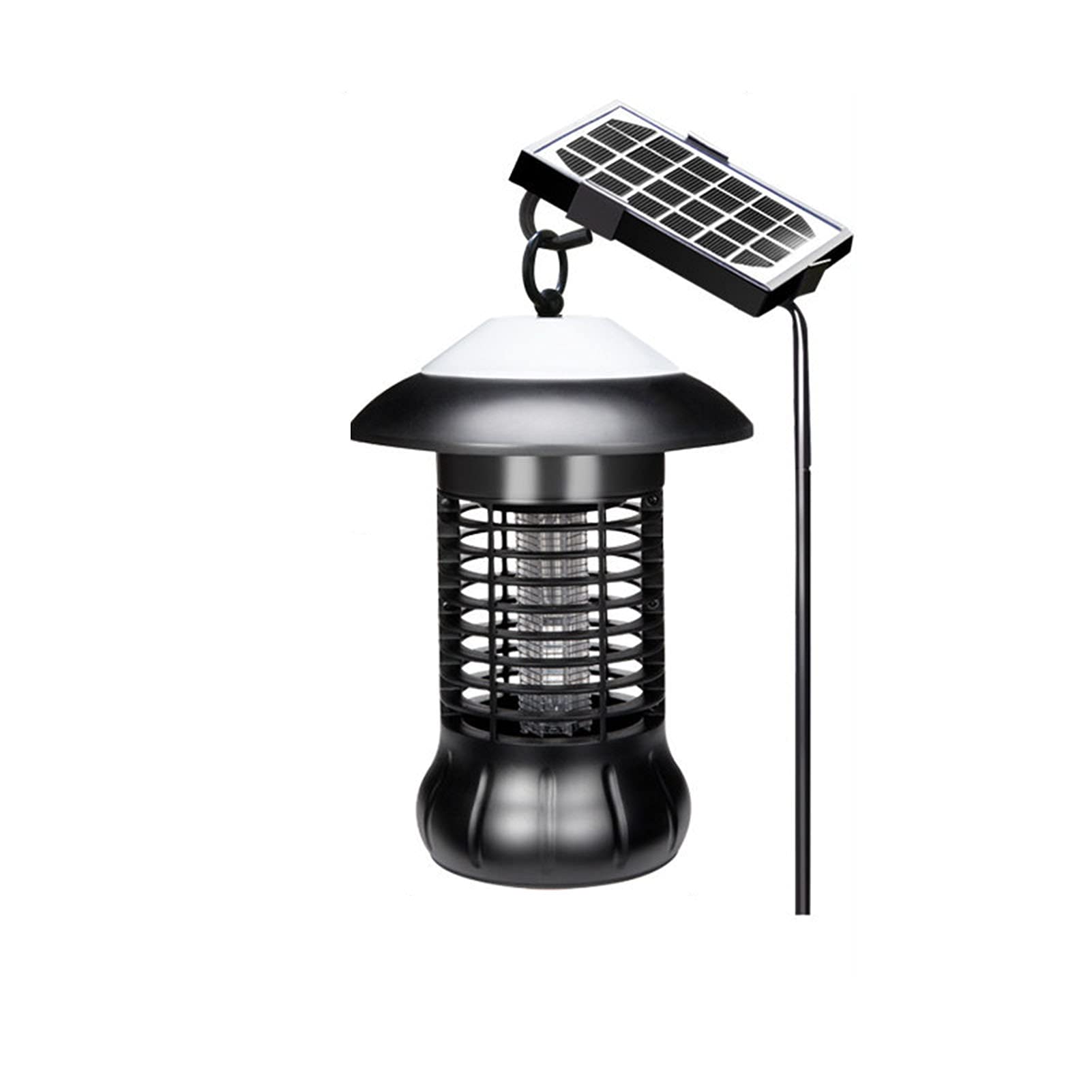 Lampe anti-moustiques UV solaire et piège à mouches électronique sans fil pour maison