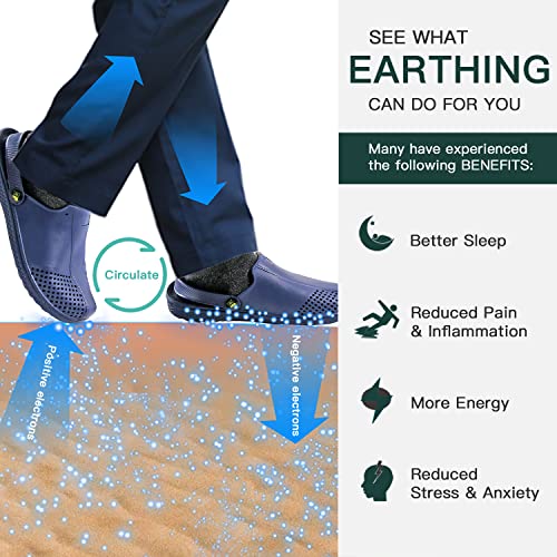 Image of Grounding Clogs Earthing Shoes for Men Women Connecting to the Earth Grounded Therapy Slippers Sandal Unisex