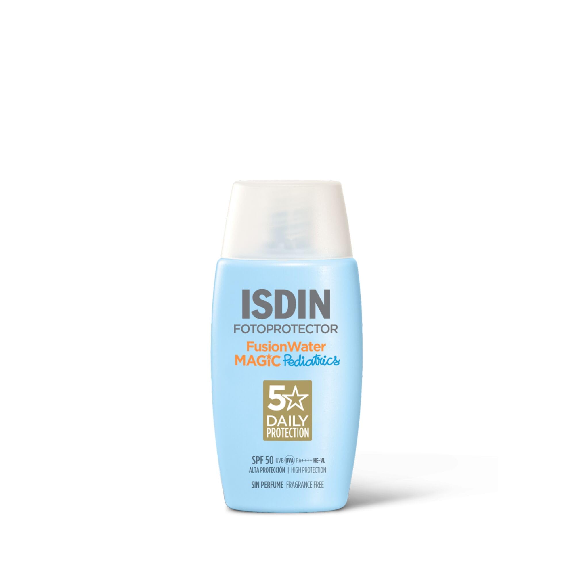 ISDIN - Fotoprotector Fusion Water Pediatrics SPF 50 - Protector solar facial para niños, 50 ml