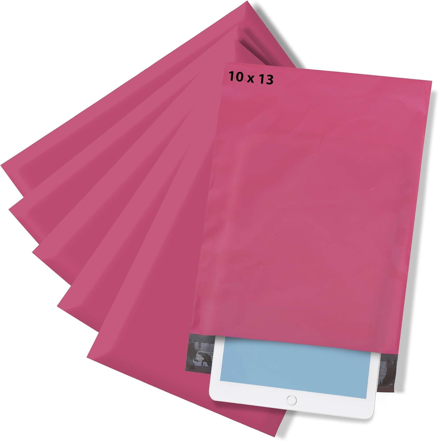 The Boxery 9x12" Pink Self-Seal Poly Mailer Bags – 1000 Pack | Waterproof, Tear-Resistant Shipping Envelopes