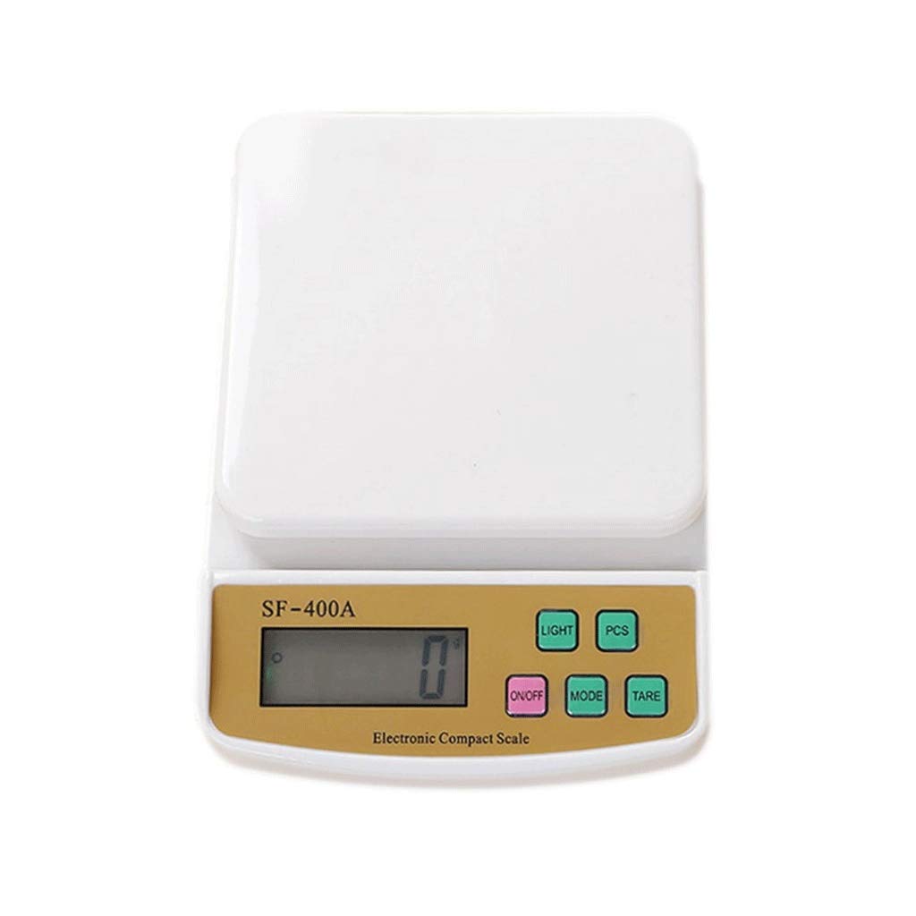 Báscula Digital Electrónica con Función De Tara, LCD, Contador De Acero Inoxidable, para Cocina, Repostería, Frutas Y Verduras, Pesaje De 30 Kg/1 G.,10kg/1g