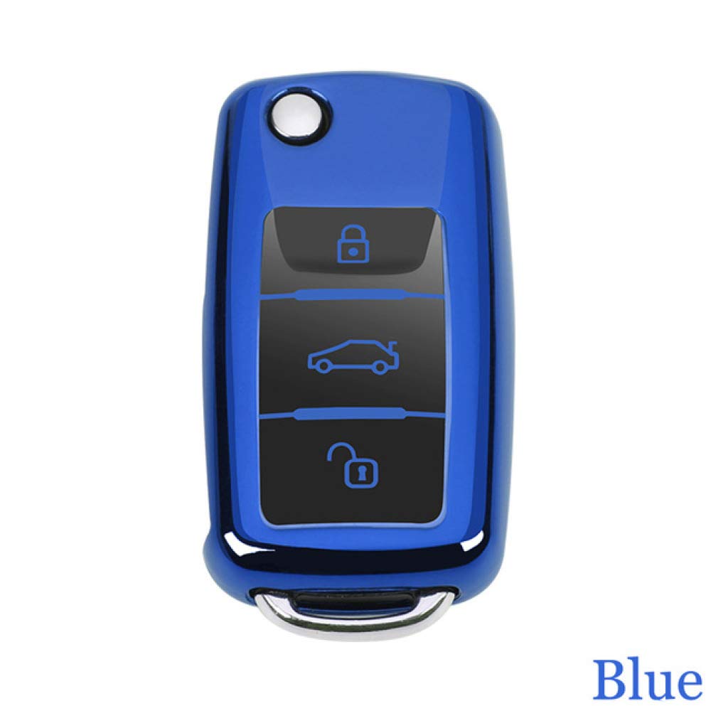 LQHYD For For Car key Peotect Shell Cover Set Case For VW POLO Golf Bora Jetta Passat Sagitar Tiguan For Skoda Octavia A5 For SEAT Ibiza Leon