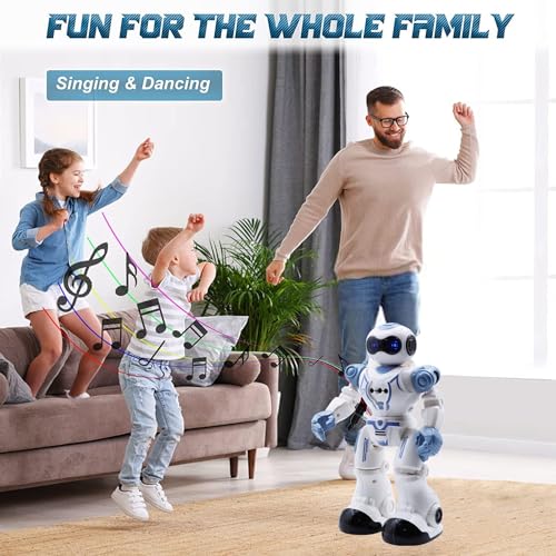 Image of Magicwand R /C Rechargeable Gesture Sensing,Dancing & Programmable Robot for Kids with Lights & Sound【White】【Pack of 1】