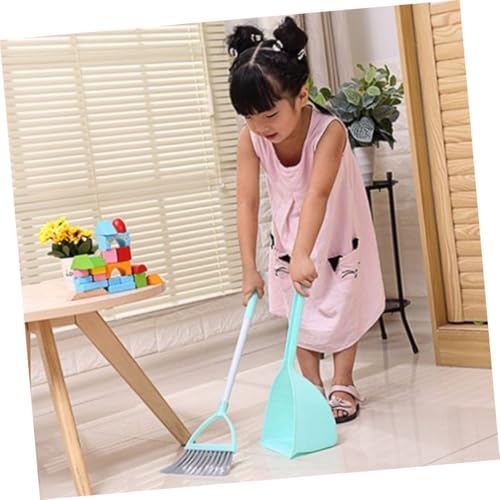 FIXOSHEE Mini Besen mit Kehrschaufel Set für Kindgerechtes Haushaltsreinigungs Helles Grün Kleines Reinigungsset für Eltern Junge Mädchen aktivitäten und Spielerisches Lernen für Kleine – Bild 8