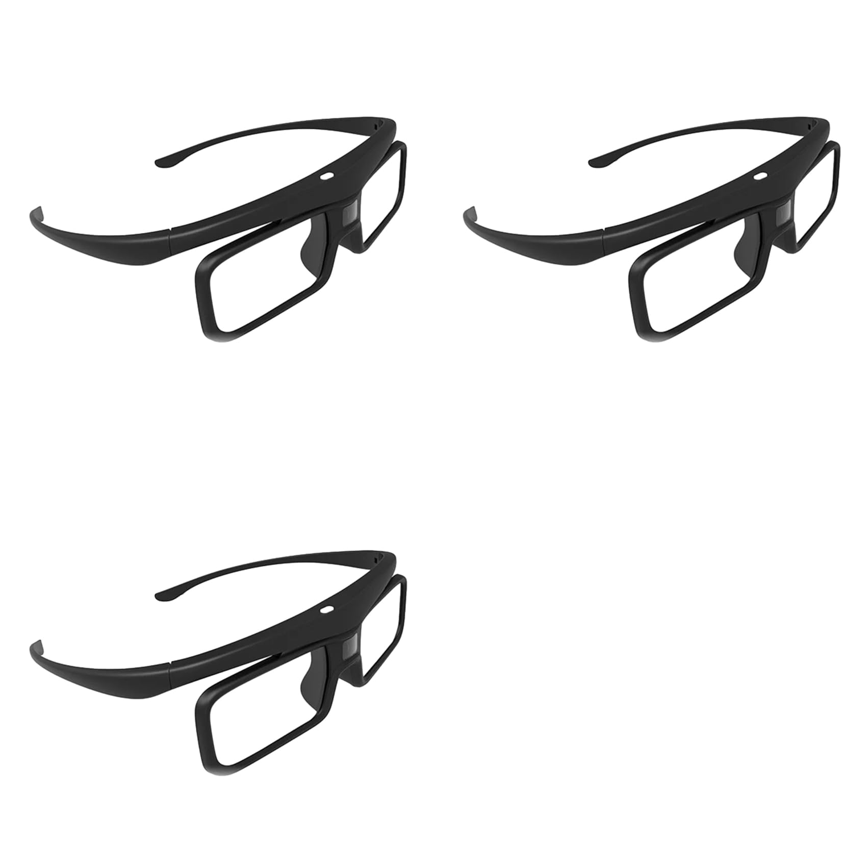 3X per Occhiali 3D DLP Link Active Shutter, Ricaricabili Tramite USB, per Proiettore DLP Home Cinema. Non Adatti A Tutti I Televisori.