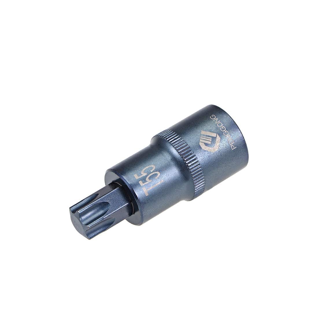 TOP-VIGOR Torx Bit Socket, 1/2" Drive x T55 CR-V Key Socket, Premium S2 Steel Bits