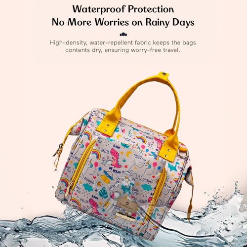Image of StarAndDaisy Baby Bag for Mother Travel /Diaper Bag for New Born Baby with Light Weight and Potable Design /Diaper Bags for Mom with Multi Compartments, Waterproof Bag with Ultra Soft Fabric.