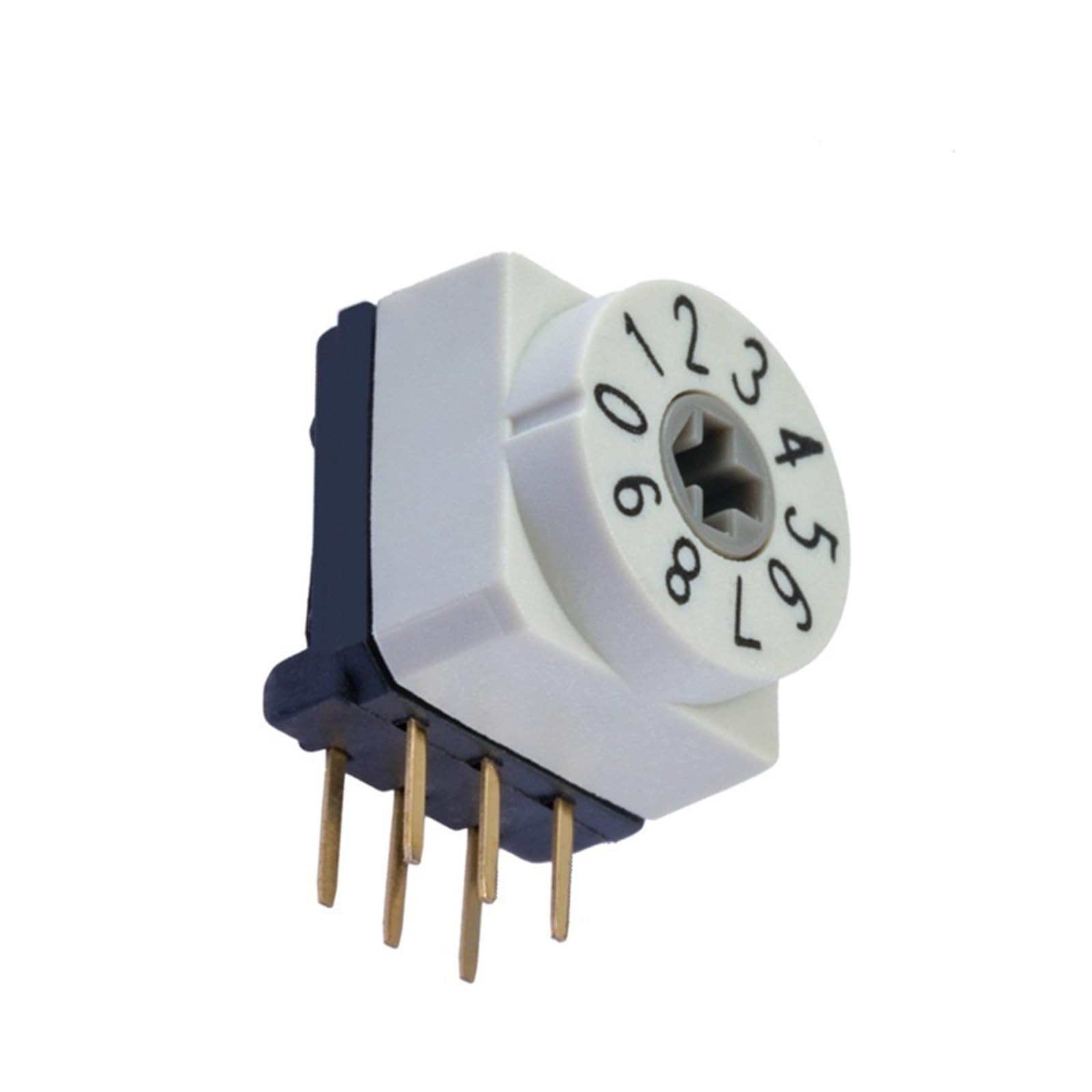 Interruptor de codificación rotatorio de 10 posiciones 10x10 mm para paso de energía eólica