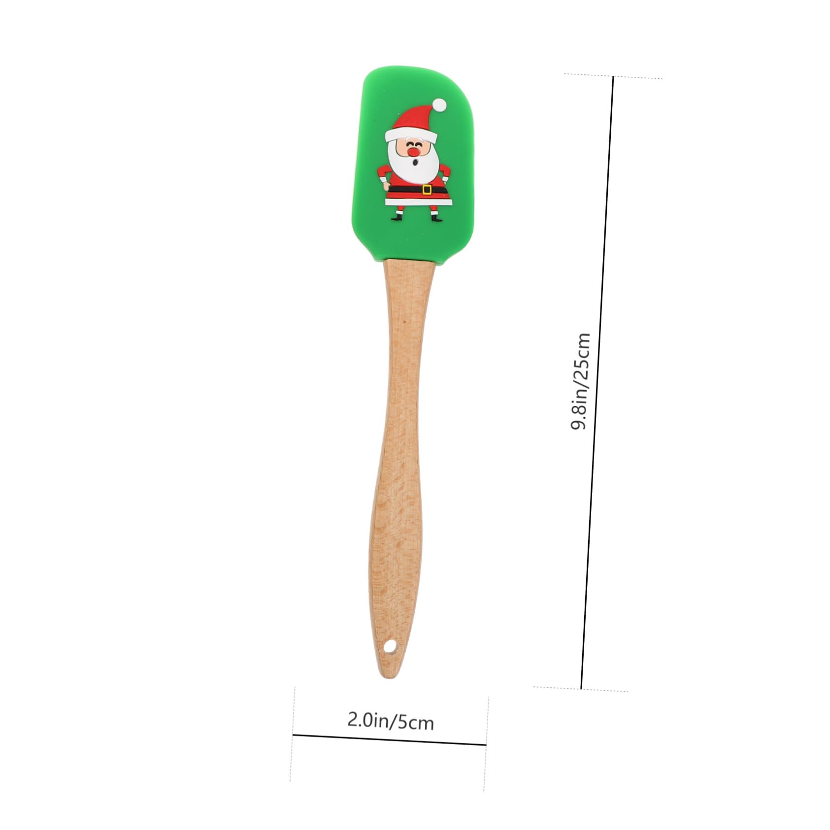 LABRIMP 4piezas Espátulas De Silicona Para Pasteles Utensilios De Cocina Antiadhesivos y Livianos Diseño Navideño Herramientas Prácticas Para Mezclar Crema y Mantequilla