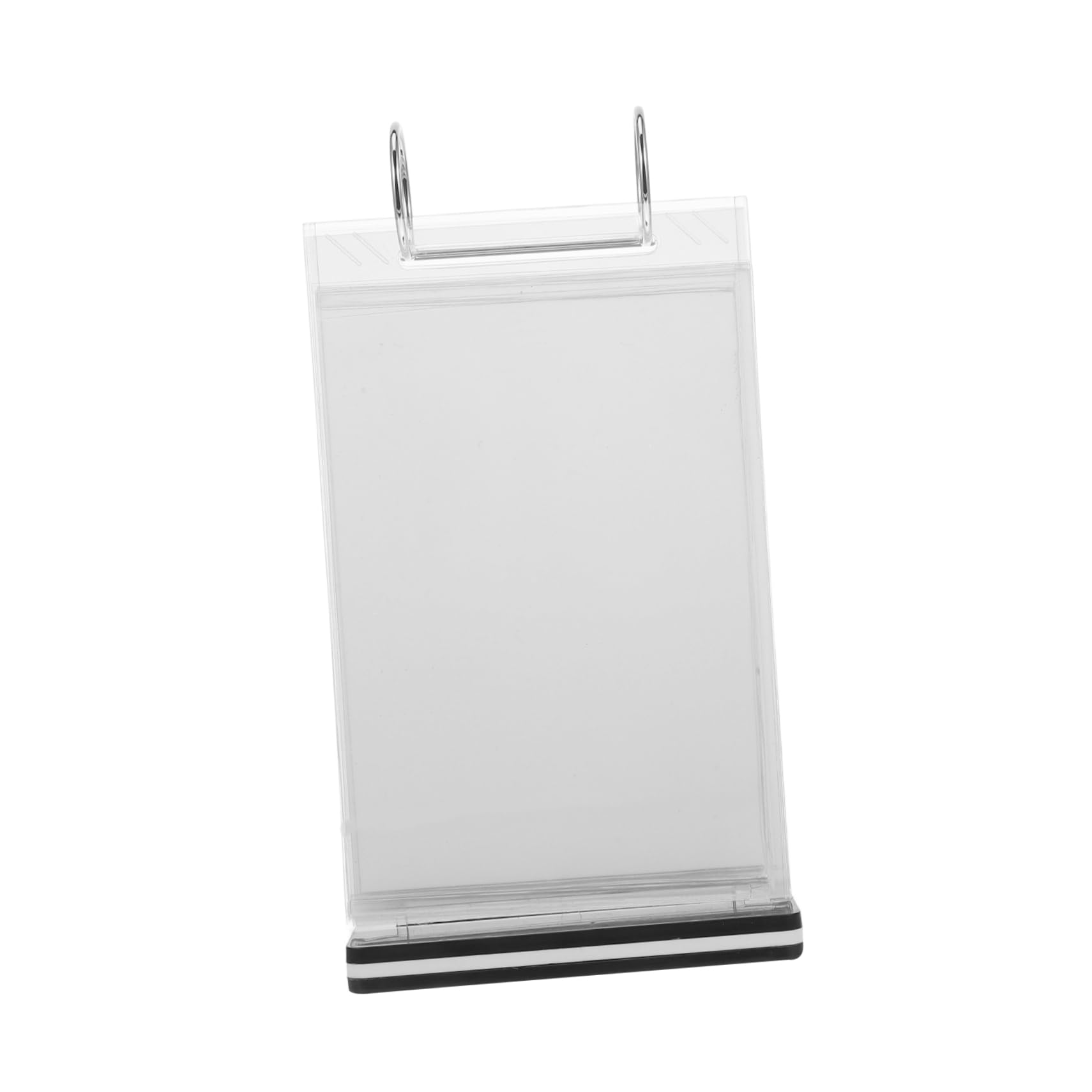 VILLCASE 3piezas Soporte De Menú De Escritorio Vertical Expositor Transparente Para Carteles Para Restaurantes y Eventos Soporte De Mesa