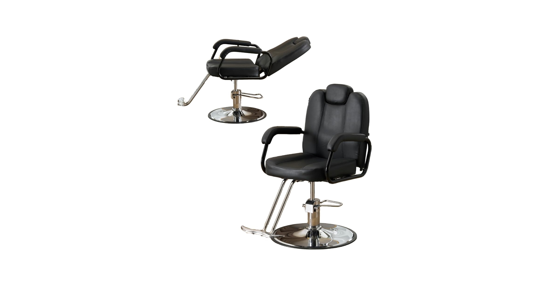 黒 合成皮革 リクライニングチェア　シャンプーチェア 楽天市場】【完成品】 リクライニングチェア 本革 牛革 レザー