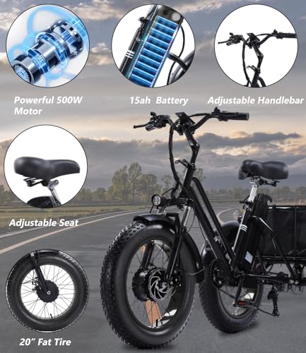 NOMIGO Electric Tricycle for Adults Folding Ebike Fat Tyre - Image 4