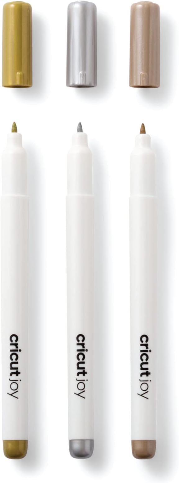 Joy Permanent Markers | Gold, Silver, Copper | Medium Point 1.0Mm | 3-Pack | For Use Joy
