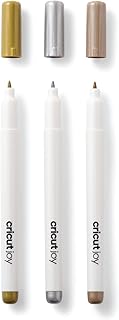 Joy Permanent Metallic Markers 1.0 mm, Gold/Silver/Copper (3 ct), Multicolor