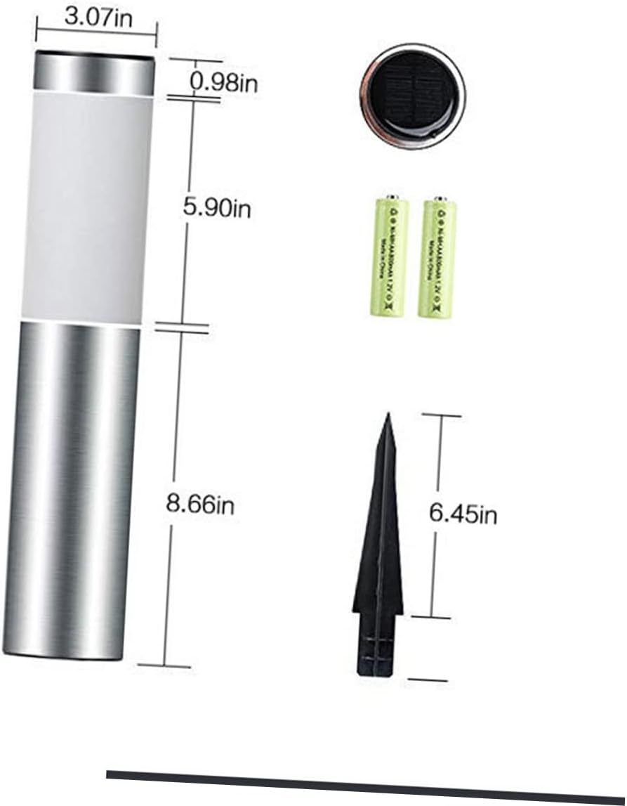 POPETPOP Solar Lawn Light LED Outdoor Lamp for Garden Patio Easy Installation with Ground Design Solar Powered Rating Decorative