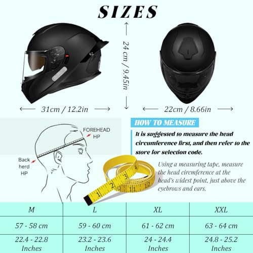 Casco integral de motocicleta con bluetooth que soluciona la fatiga visual y falta de conexión 7