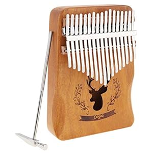 CHENTAOMAYAN 17 Key Mahonie Kalimba Single Board Rendier Sound Hole Mini Toetsenbord Instrument met Circular Edge Hand…