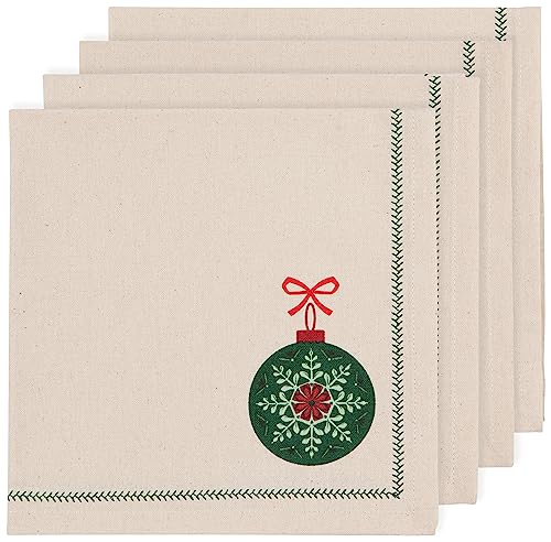 Servilletas de algodón Good Tidings set x4 miniatura 1