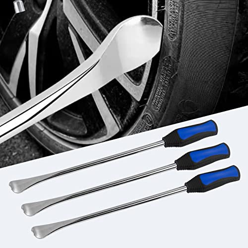 Image of Motorcycle Tire Spoon Kit Dirt Bike Lawn Mower Tire Changer Tire Removal Tool with Bag 3x14.5 inchTire Irons and 2 Rim Protector1 Tire Bead Holder Tool