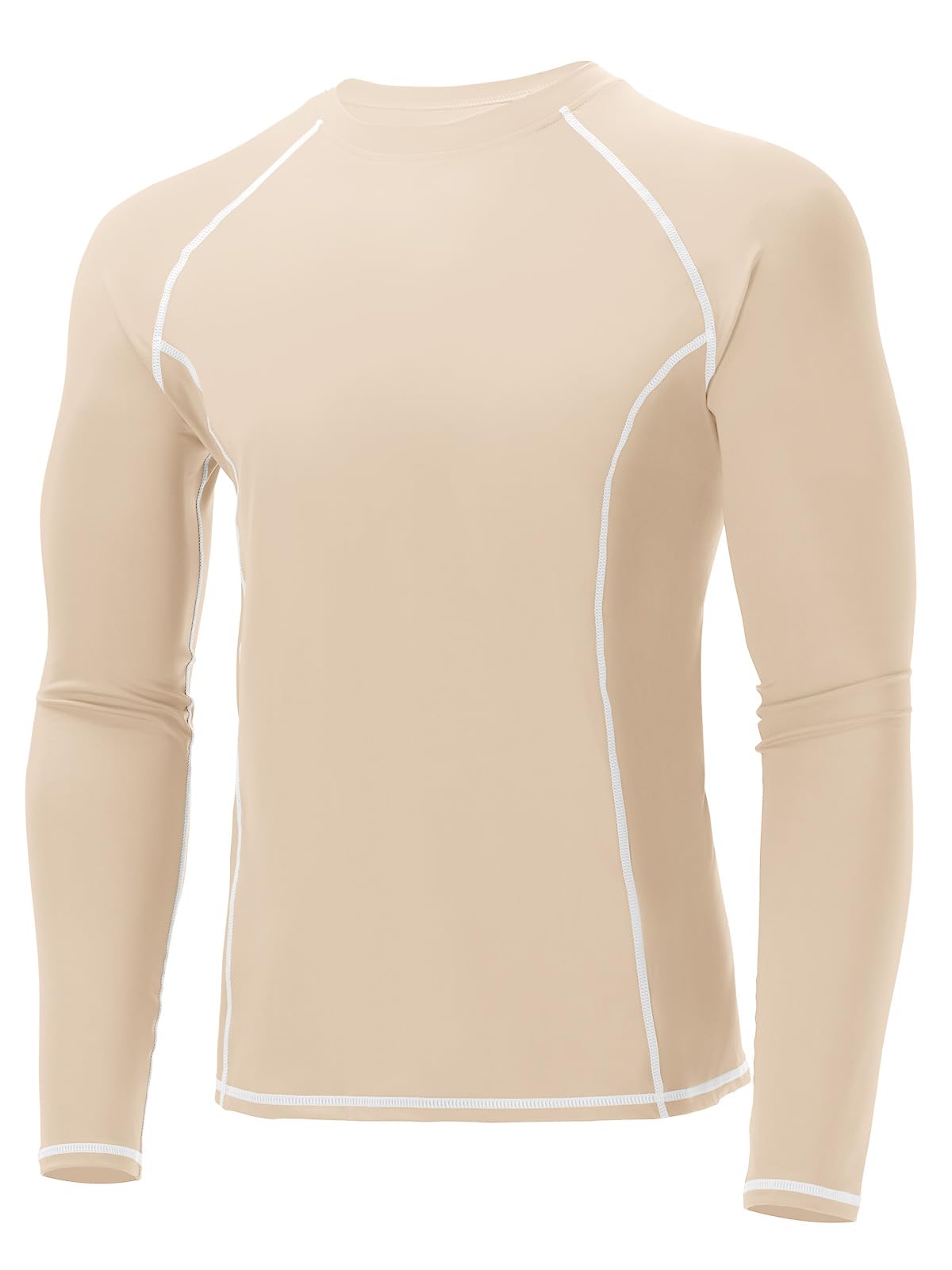 Yousify Mens Compression Shirts Long Sleeve Athletic Workout Shirt Sports Running T-Shirt Base Layer Active Undershirt Tops