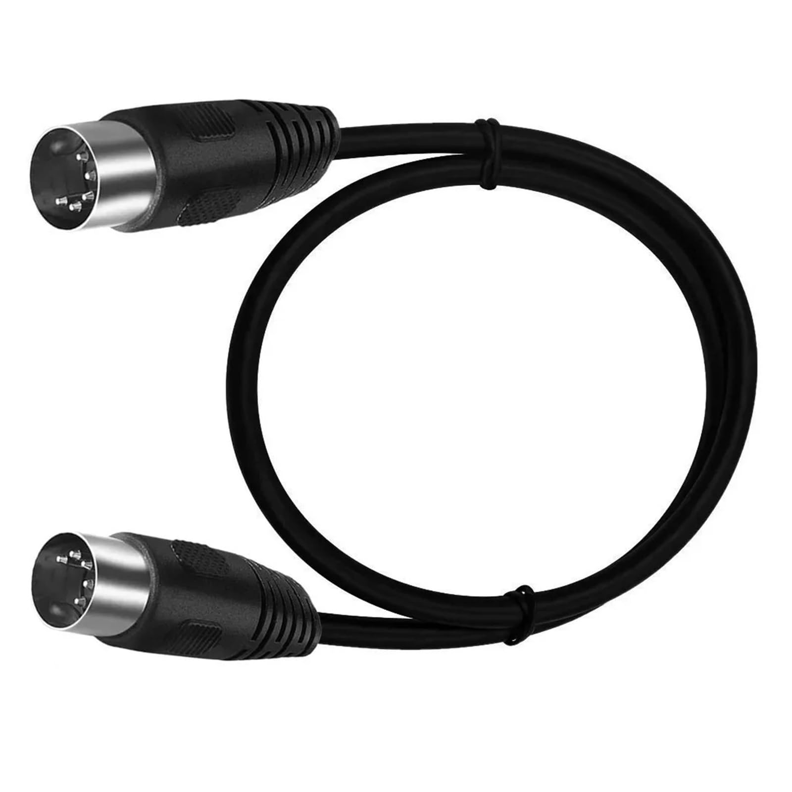 Cavo MIDI DIN Da 90 Gradi Da 5 Pin Maschio A Maschio Cavo Di Prolunga Audio DIN Da 5 Pin Maschio 0,5 M 1 M 1,5 M 3 M 5 M(DIN 5pin Male-Male,5M)